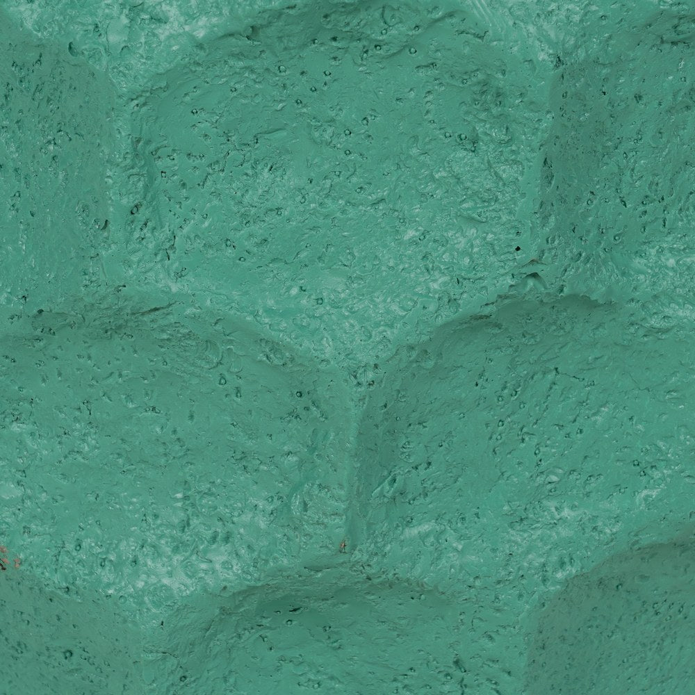 S/2 TURQUOISE CEMENT PLANTER DECORATION 41 X 41 X 39.60 CM