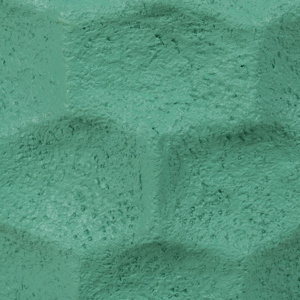TURQUOISE RESIN PLANTER DECORATION 49 X 49 X 49 CM
