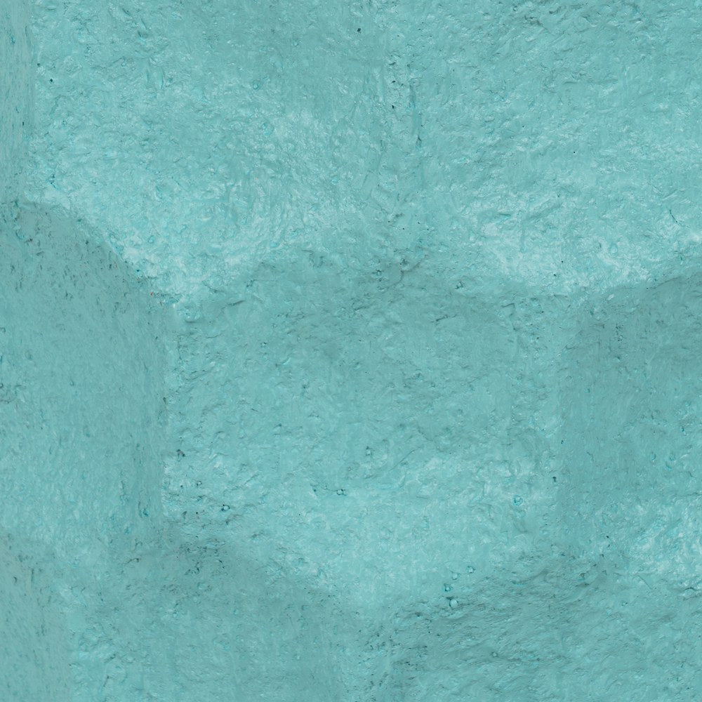 MACETERO AZUL CEMENTO DECORACIÓN 42,70 X 42,50 X 62 CM