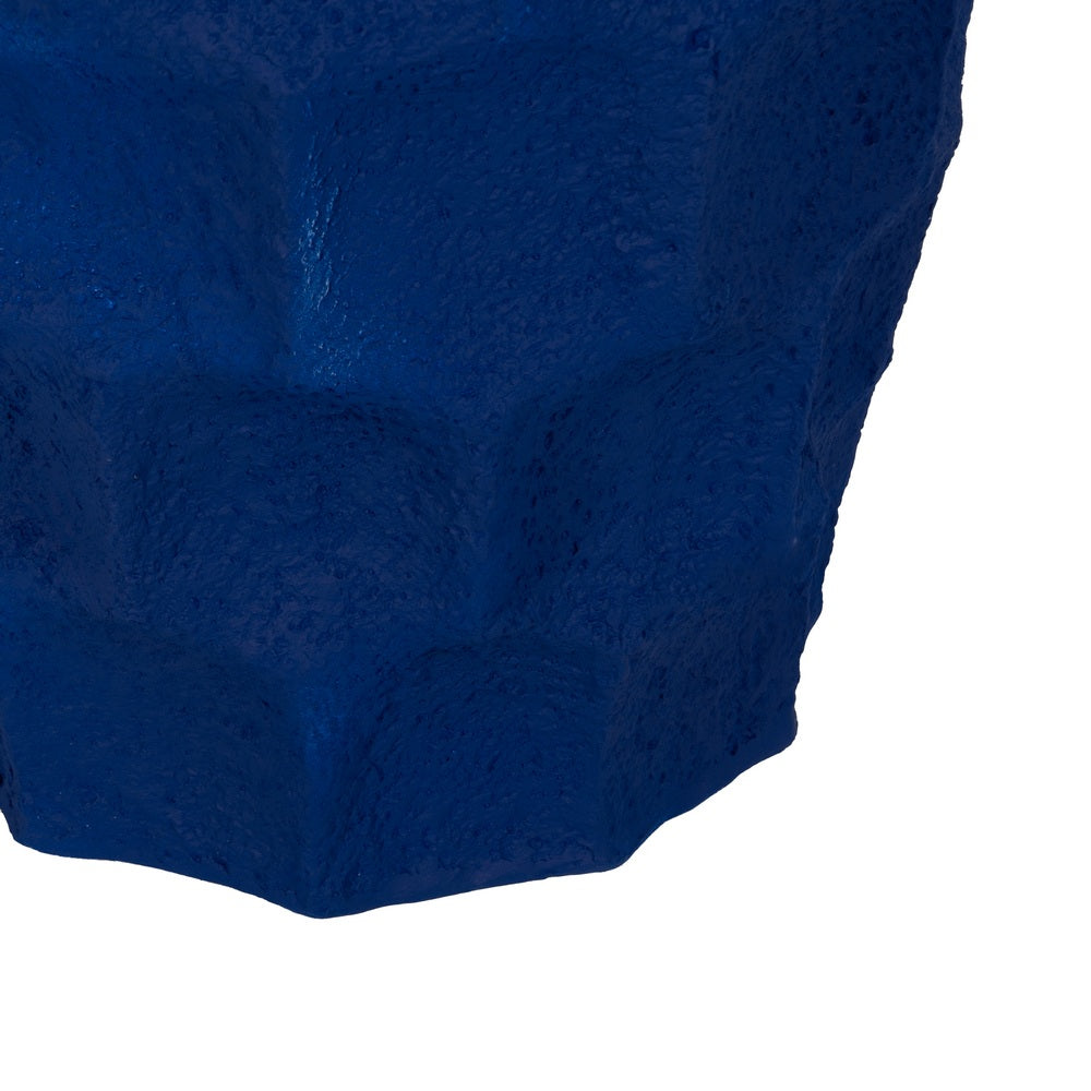 MACETERO AZUL OSCURO RESINA DECORACIÓN 47 X 47 X 72,50 CM
