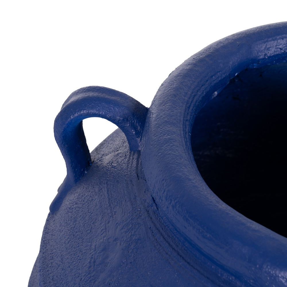 DARK BLUE RESIN VASE DECORATION 56 X 56 X 60 CM