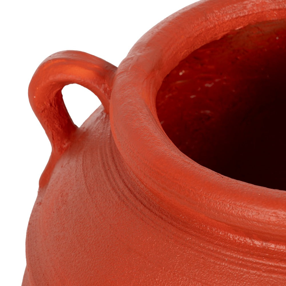 VASIJA TERRACOTA RESINA DECORACIÓN 56 X 56 X 60 CM