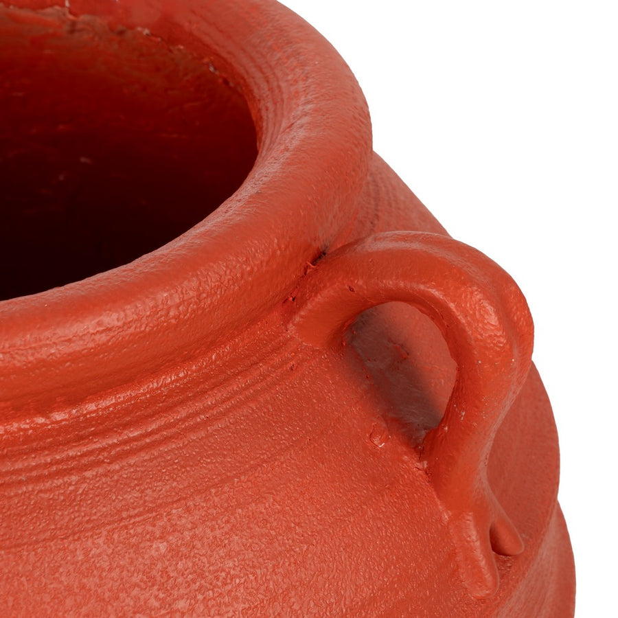 VASIJA TERRACOTA RESINA DECORACIÓN 56 X 56 X 60 CM