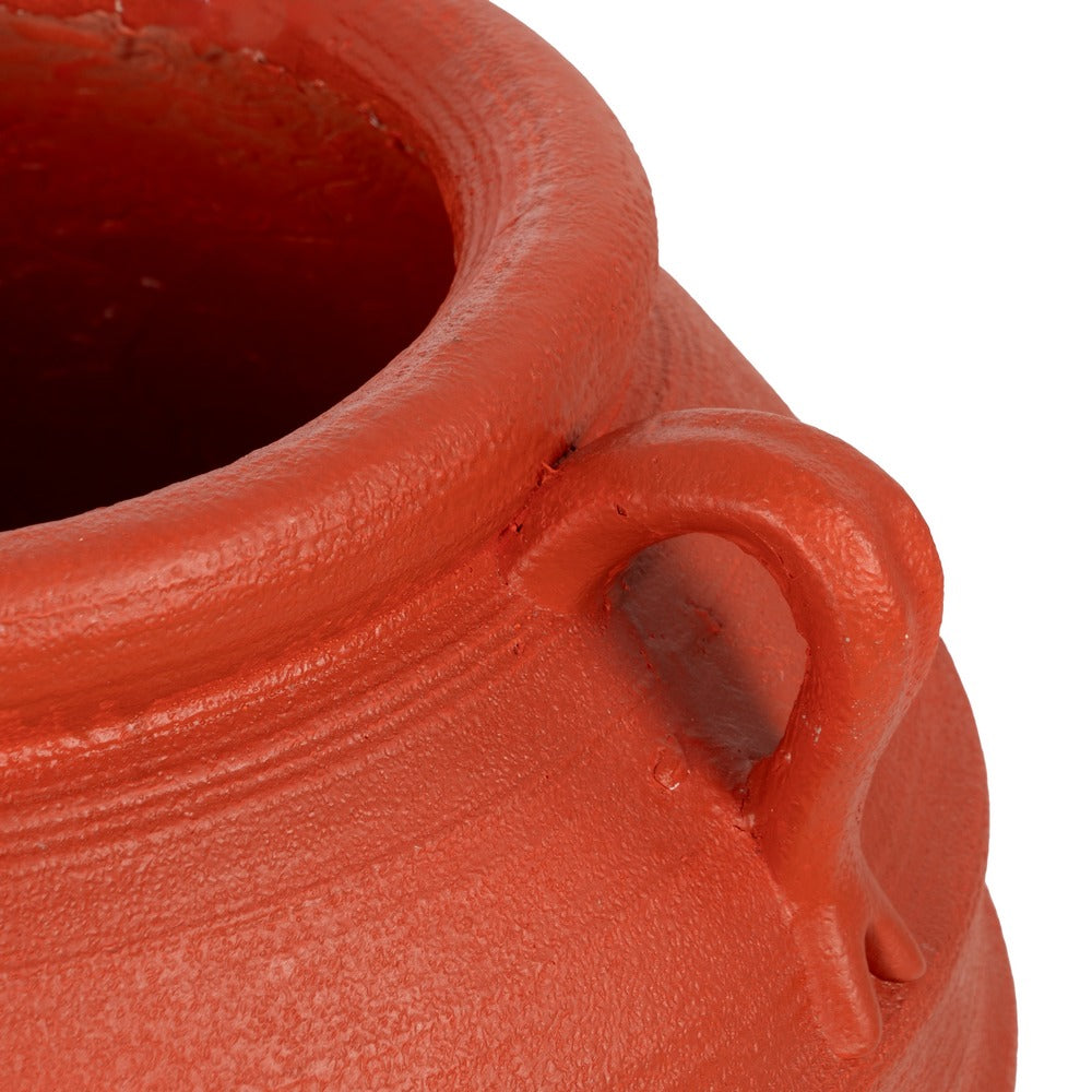 VASIJA TERRACOTA RESINA DECORACIÓN 56 X 56 X 60 CM