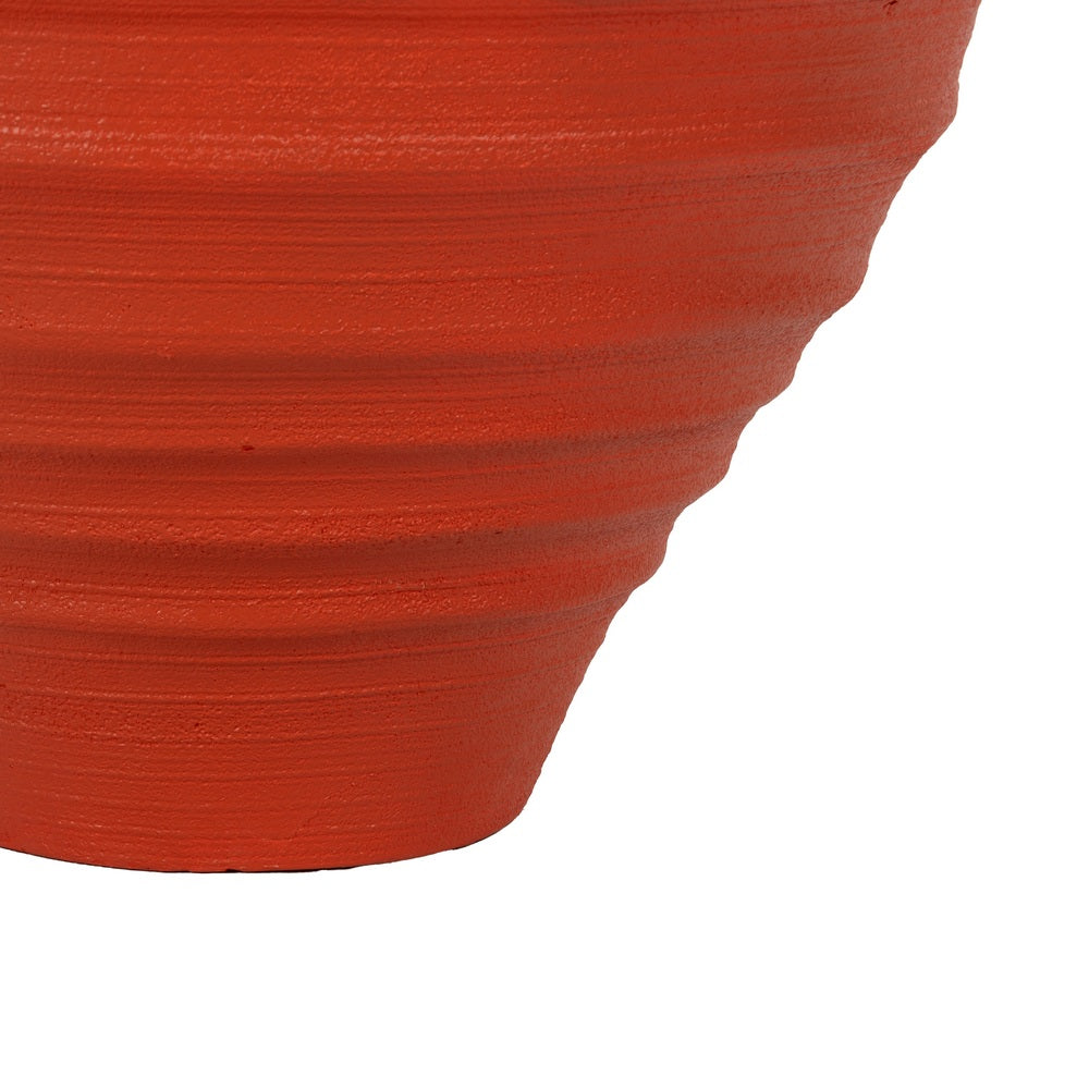 VASIJA TERRACOTA RESINA DECORACIÓN 56 X 56 X 60 CM