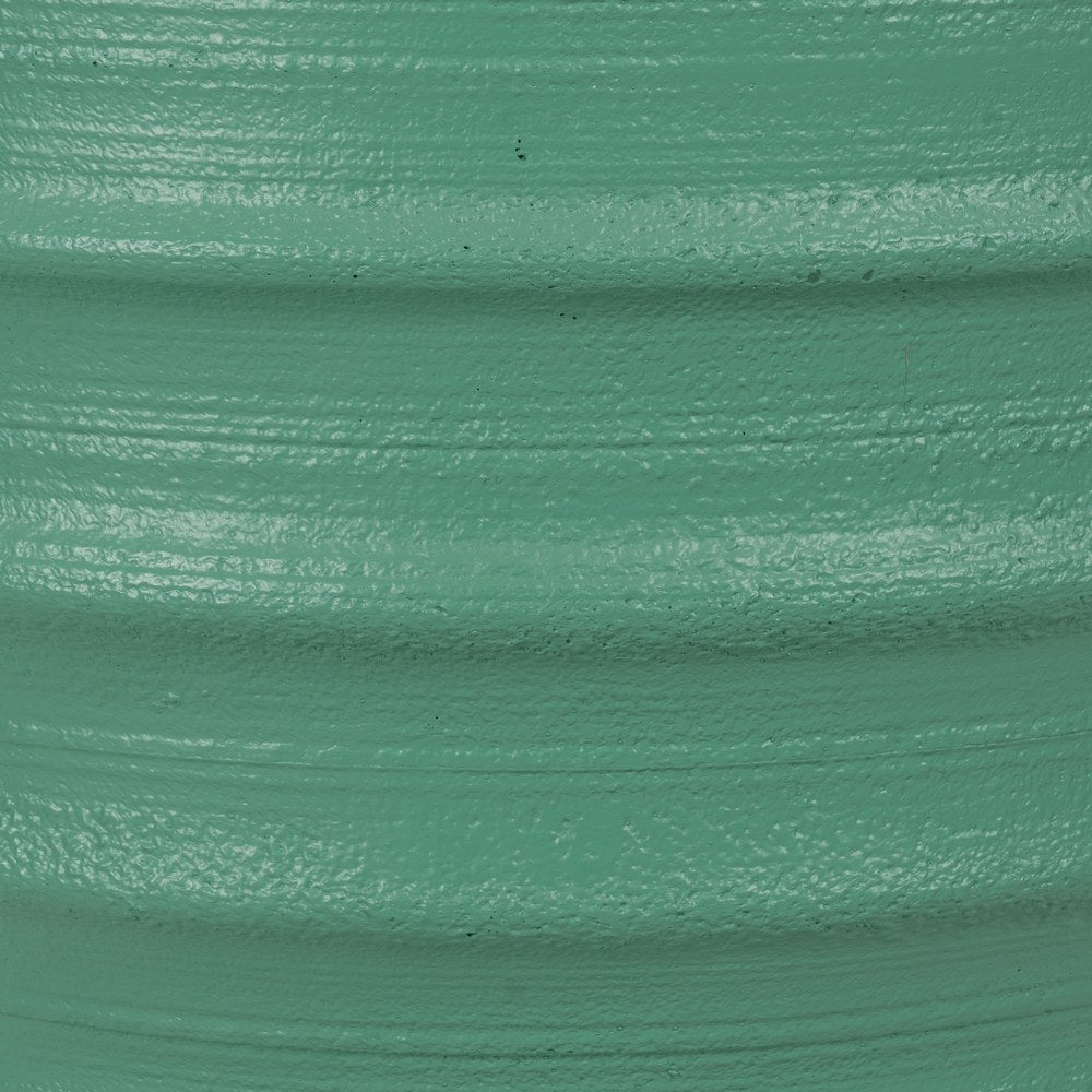 TURQUOISE RESIN PLANTER DECORATION 49.30 X 49.30 X 51 CM