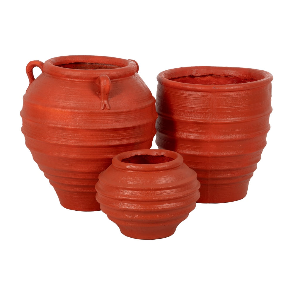 TERRACOTTA RESIN PLANTER DECORATION 49.30 X 49.30 X 51 CM