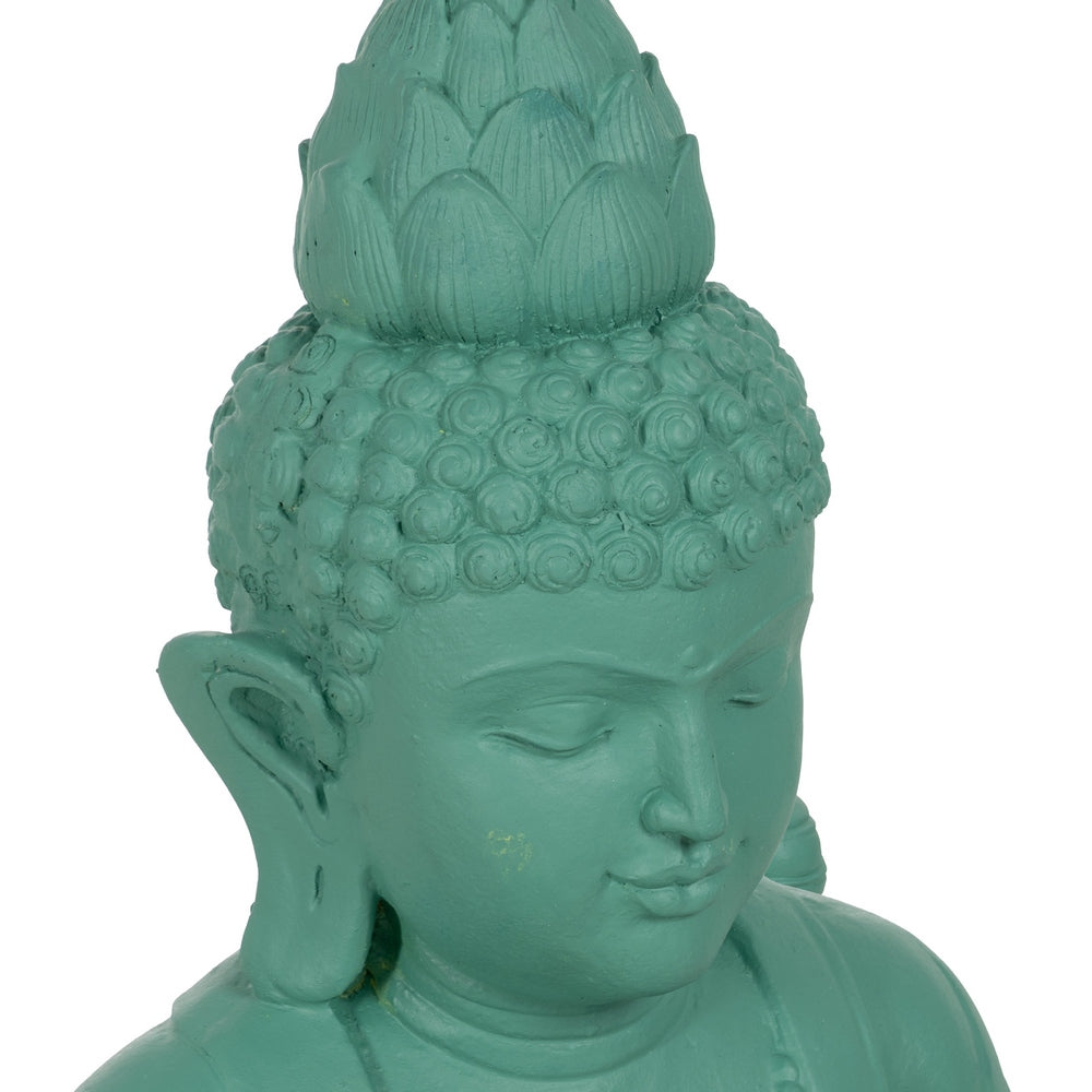 ESCULTURA BUDA TURQUESA RESINA 56 X 42 X 88 CM