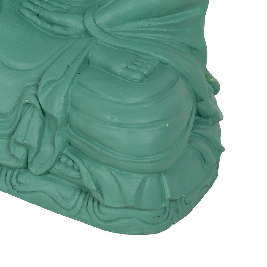 ESCULTURA BUDA TURQUESA RESINA 56 X 42 X 88 CM