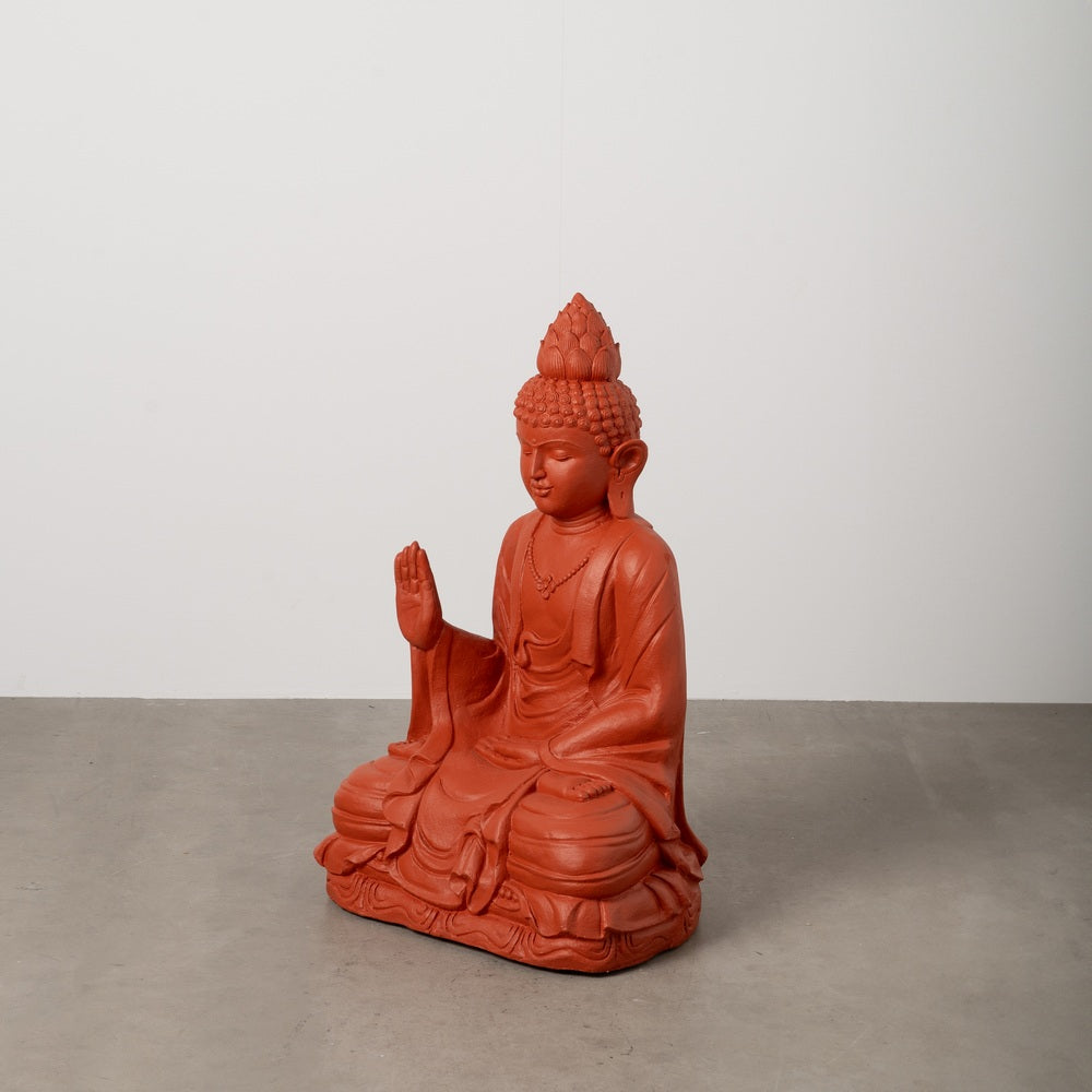 ESCULTURA BUDA TERRACOTA RESINA 56 X 42 X 88 CM
