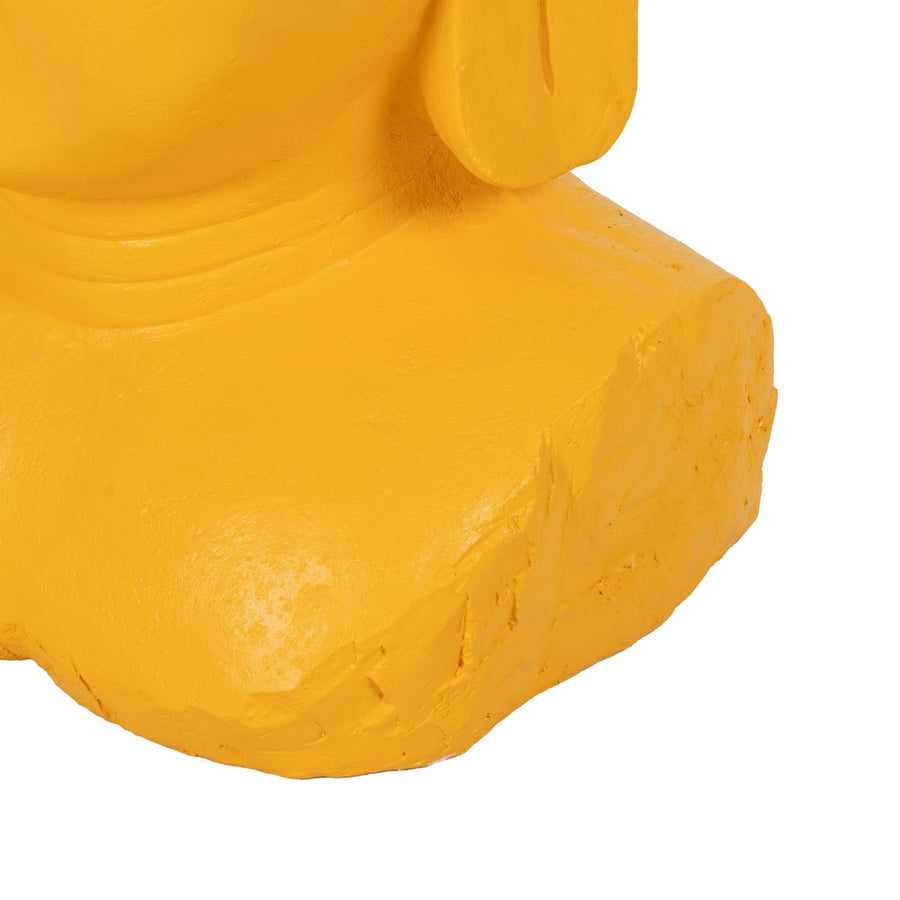 ESCULTURA BUDA AMARILLO RESINA 60,50 X 56 X 108 CM