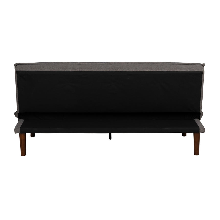 SOFÁ-CAMA GRIS METAL-MADERA SALÓN 181 X 102 X 85 CM