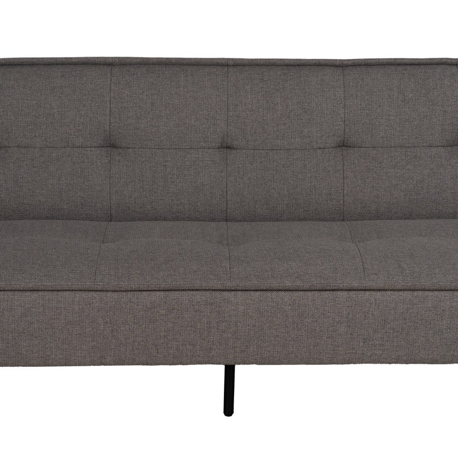 SOFÁ-CAMA GRIS METAL-MADERA SALÓN 181 X 102 X 85 CM