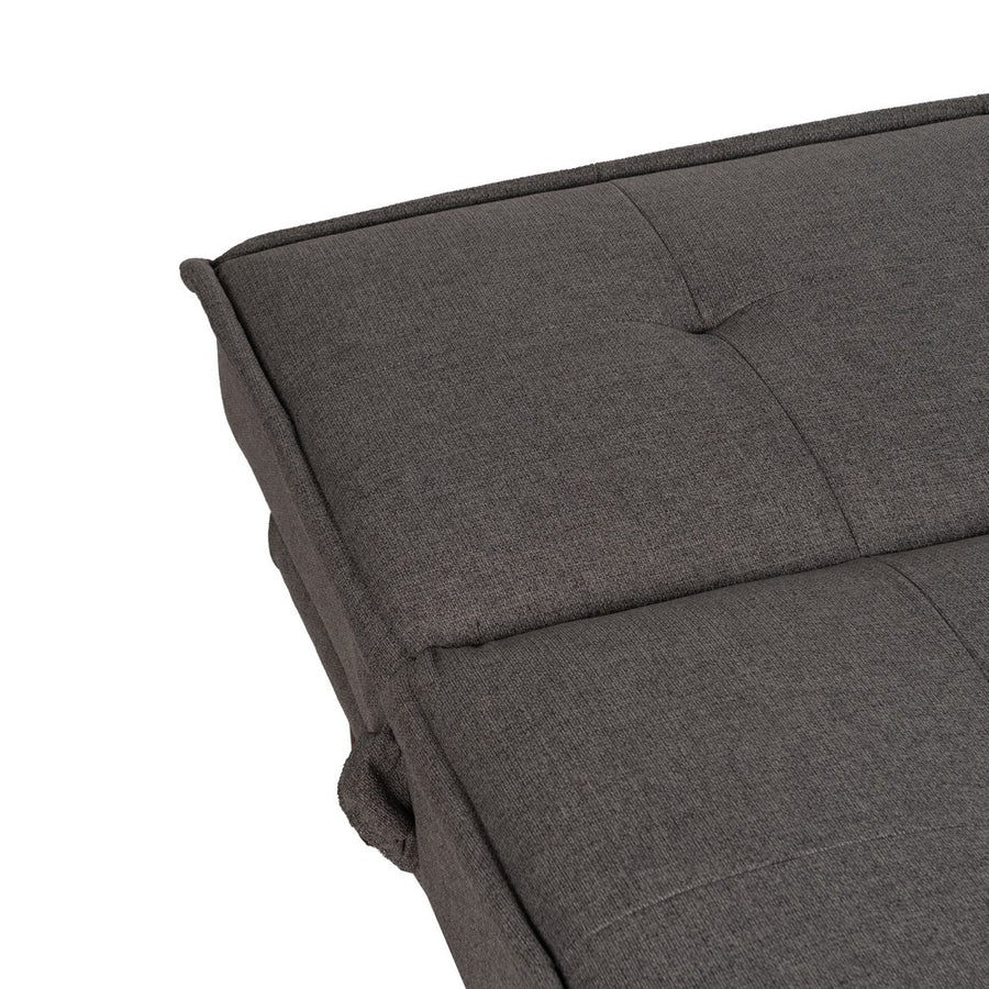 SOFÁ-CAMA GRIS METAL-MADERA SALÓN 181 X 102 X 85 CM