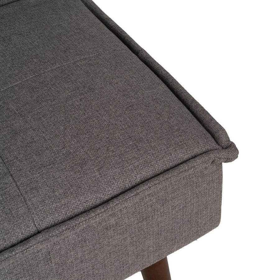 SOFÁ-CAMA GRIS METAL-MADERA SALÓN 181 X 102 X 85 CM