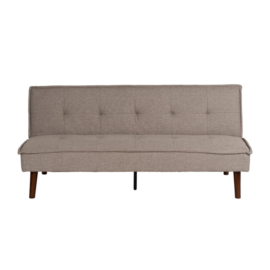 SOFÁ-CAMA BEIGE METAL-MADERA SALÓN 181 X 88 X 85,50 CM