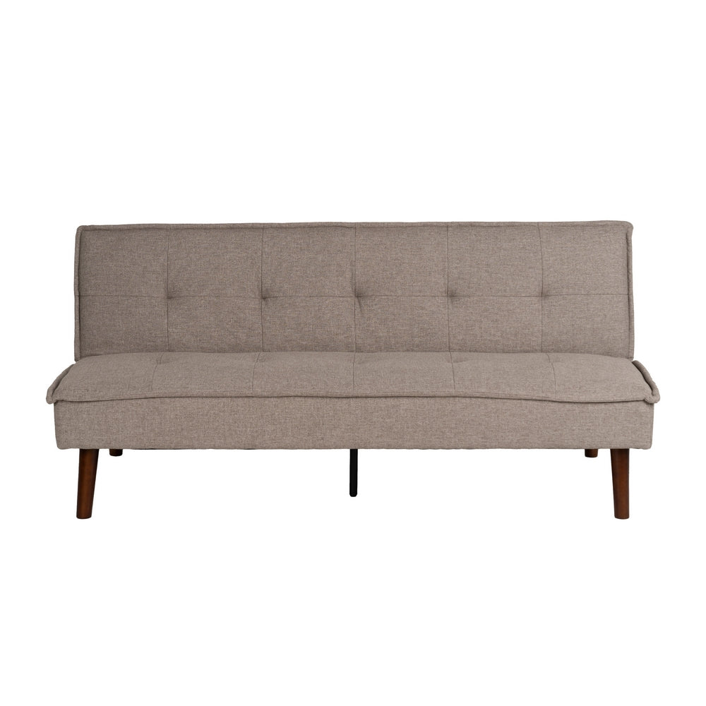 SOFÁ-CAMA BEIGE METAL-MADERA SALÓN 181 X 88 X 85,50 CM