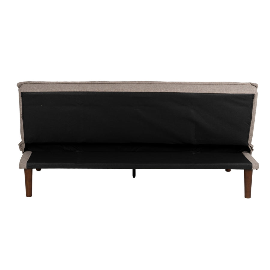 SOFÁ-CAMA BEIGE METAL-MADERA SALÓN 181 X 88 X 85,50 CM