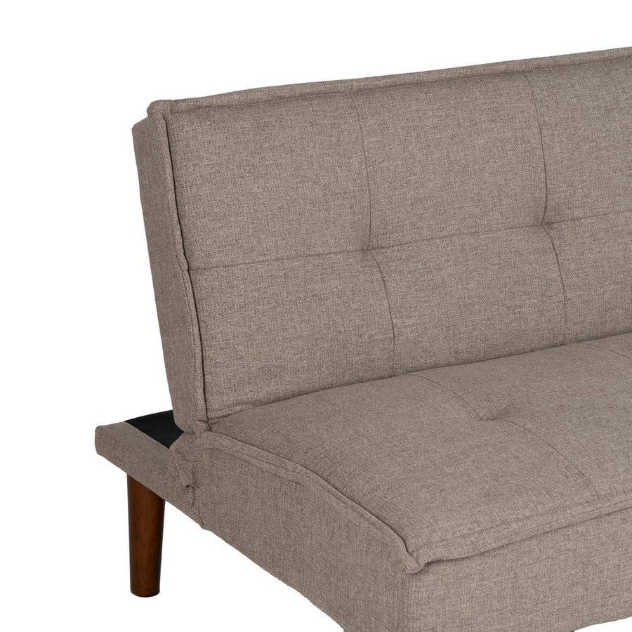 SOFÁ-CAMA BEIGE METAL-MADERA SALÓN 181 X 88 X 85,50 CM