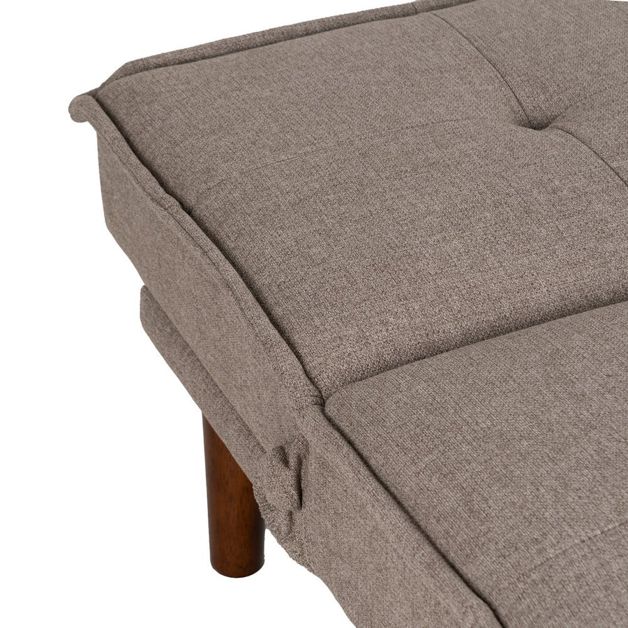 SOFÁ-CAMA BEIGE METAL-MADERA SALÓN 181 X 88 X 85,50 CM