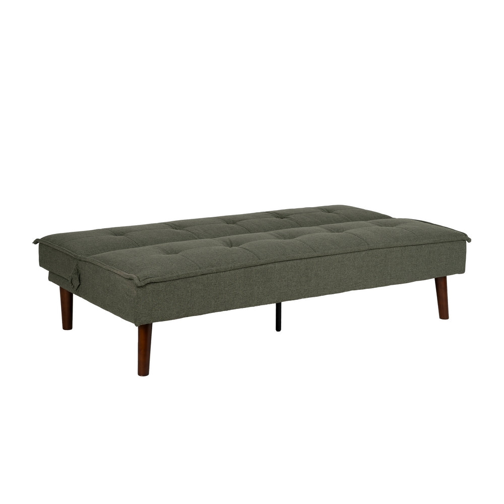 SOFÁ-CAMA VERDE METAL-MADERA SALÓN 181 X 88 X 85,50 CM