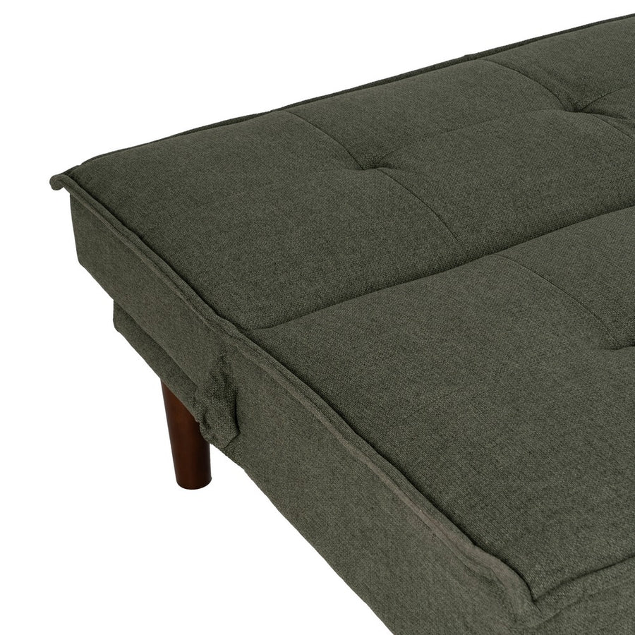 SOFÁ-CAMA VERDE METAL-MADERA SALÓN 181 X 88 X 85,50 CM