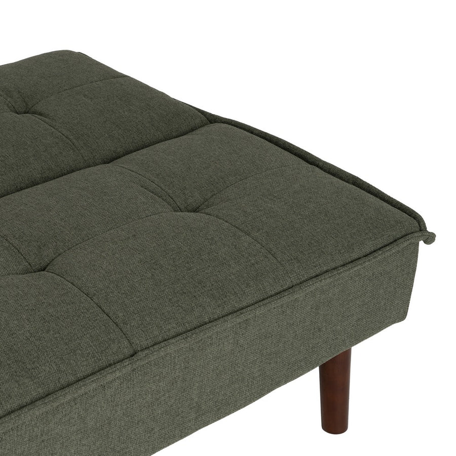 SOFÁ-CAMA VERDE METAL-MADERA SALÓN 181 X 88 X 85,50 CM