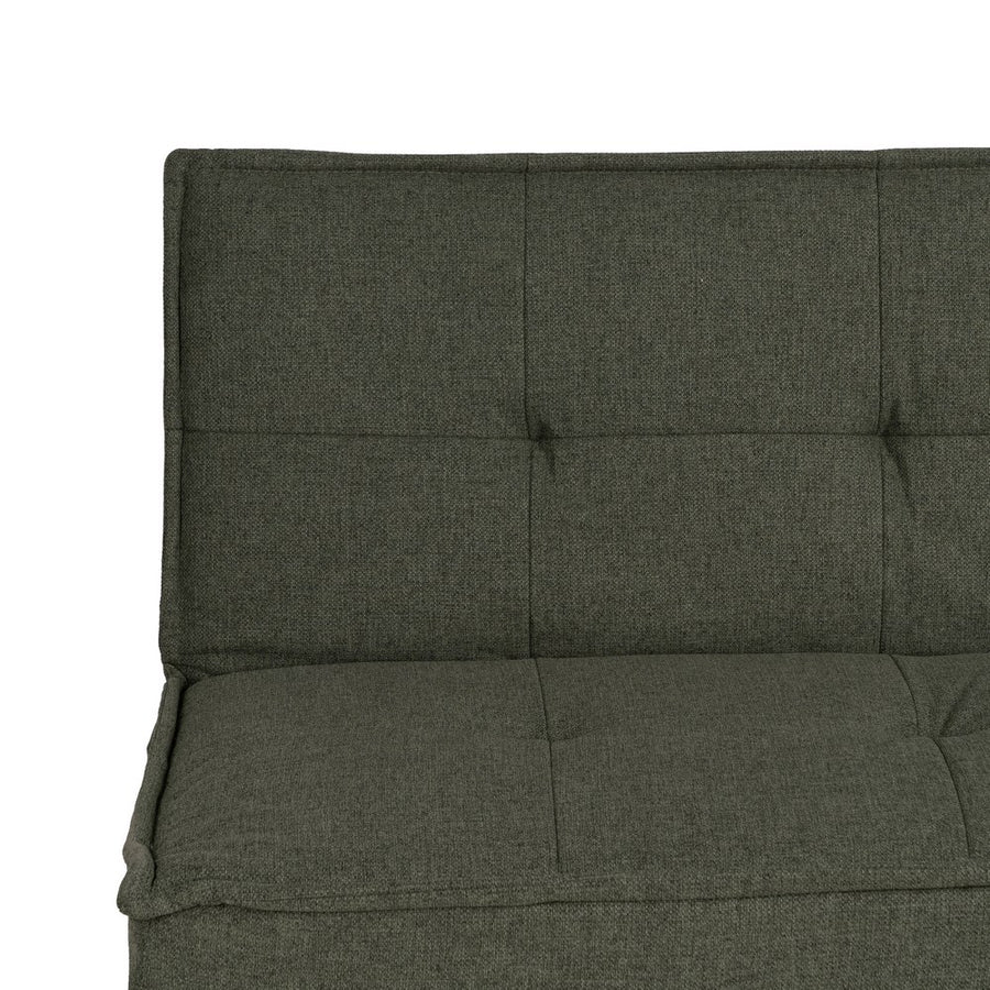 SOFÁ-CAMA VERDE METAL-MADERA SALÓN 181 X 88 X 85,50 CM