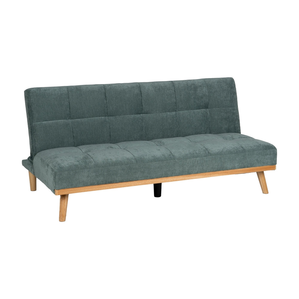SOFÁ-CAMA VERDE METAL-MADERA SALÓN 178 X 94 X 86 CM