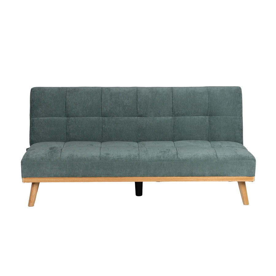 SOFÁ-CAMA VERDE METAL-MADERA SALÓN 178 X 94 X 86 CM