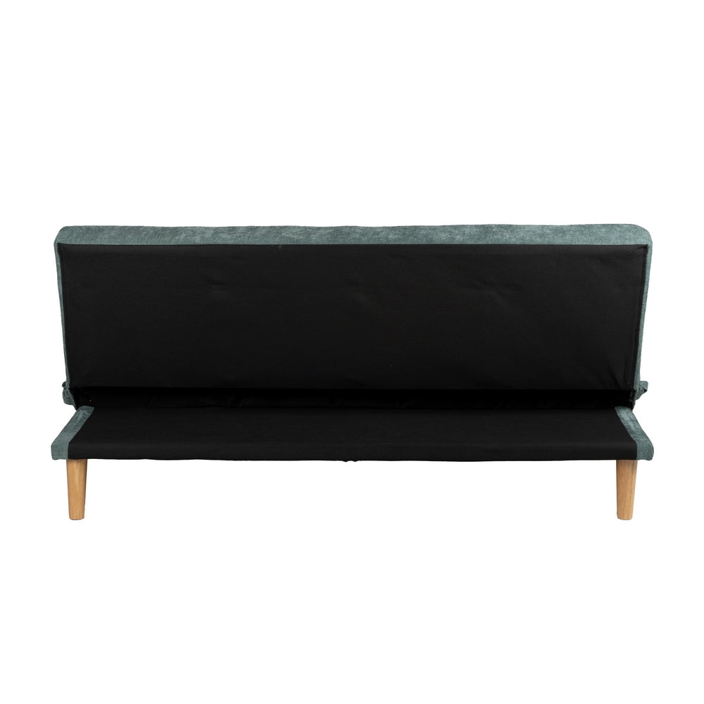 SOFÁ-CAMA VERDE METAL-MADERA SALÓN 178 X 94 X 86 CM