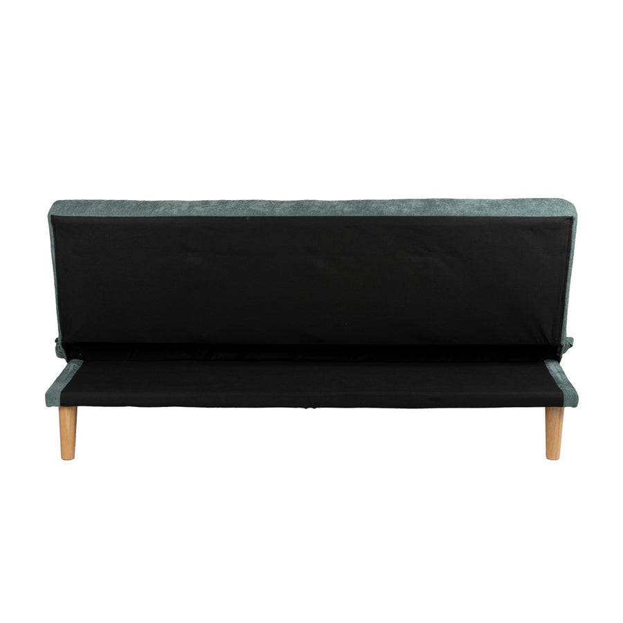 SOFÁ-CAMA VERDE METAL-MADERA SALÓN 178 X 94 X 86 CM