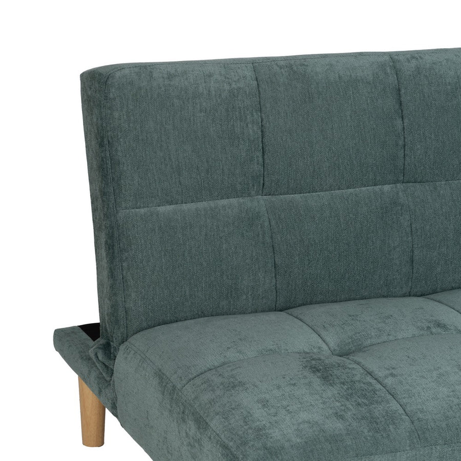 SOFÁ-CAMA VERDE METAL-MADERA SALÓN 178 X 94 X 86 CM