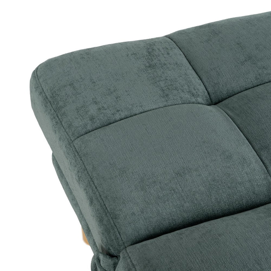 SOFÁ-CAMA VERDE METAL-MADERA SALÓN 178 X 94 X 86 CM