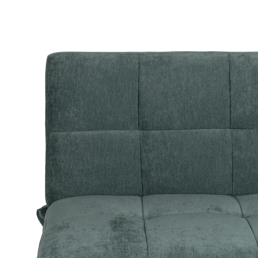 SOFÁ-CAMA VERDE METAL-MADERA SALÓN 178 X 94 X 86 CM