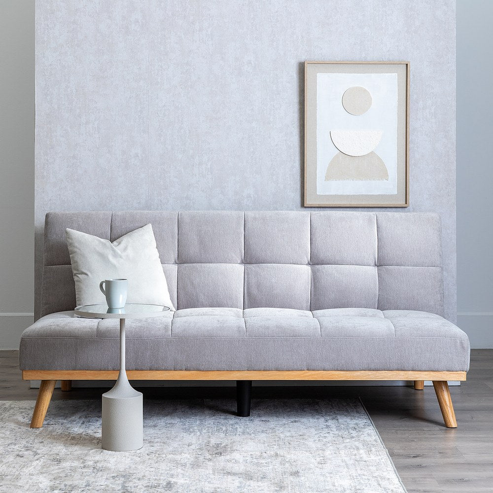 SOF�-CAMA GRIS METAL-MADERA SAL�N 178 X 94 X 86 CM