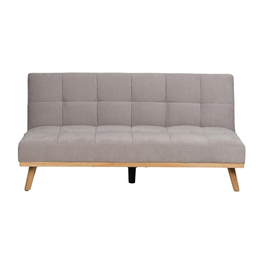 SOFÁ-CAMA GRIS METAL-MADERA SALÓN 178 X 94 X 86 CM