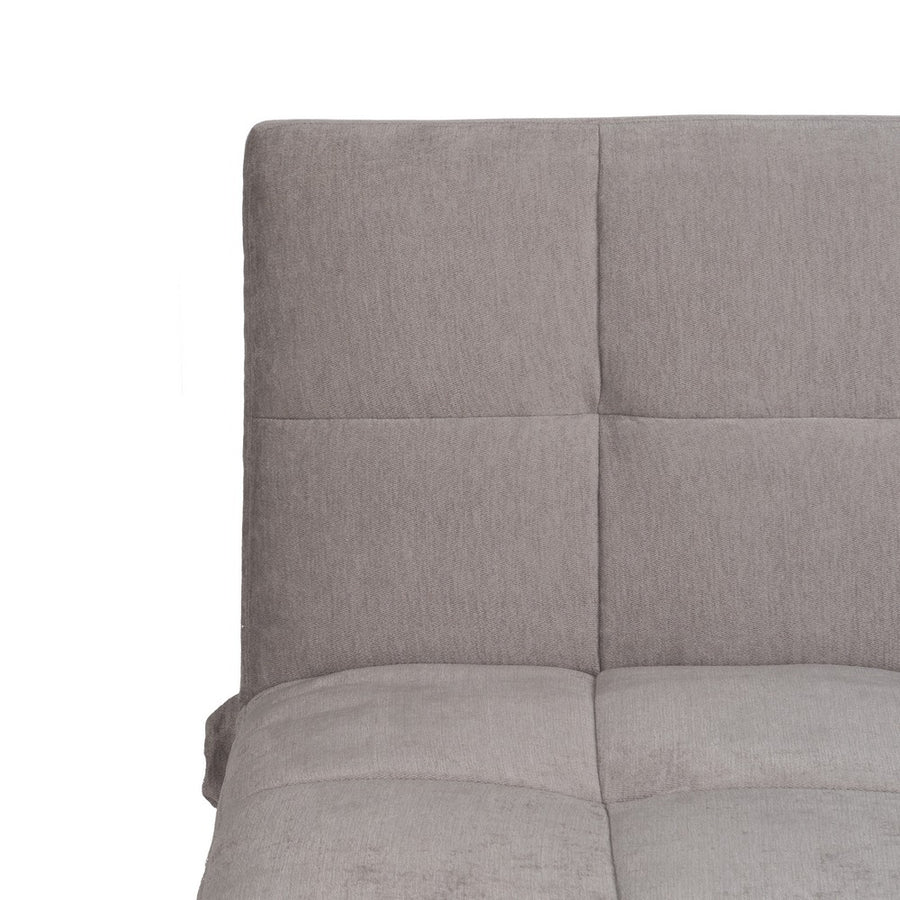 SOFÁ-CAMA GRIS METAL-MADERA SALÓN 178 X 94 X 86 CM