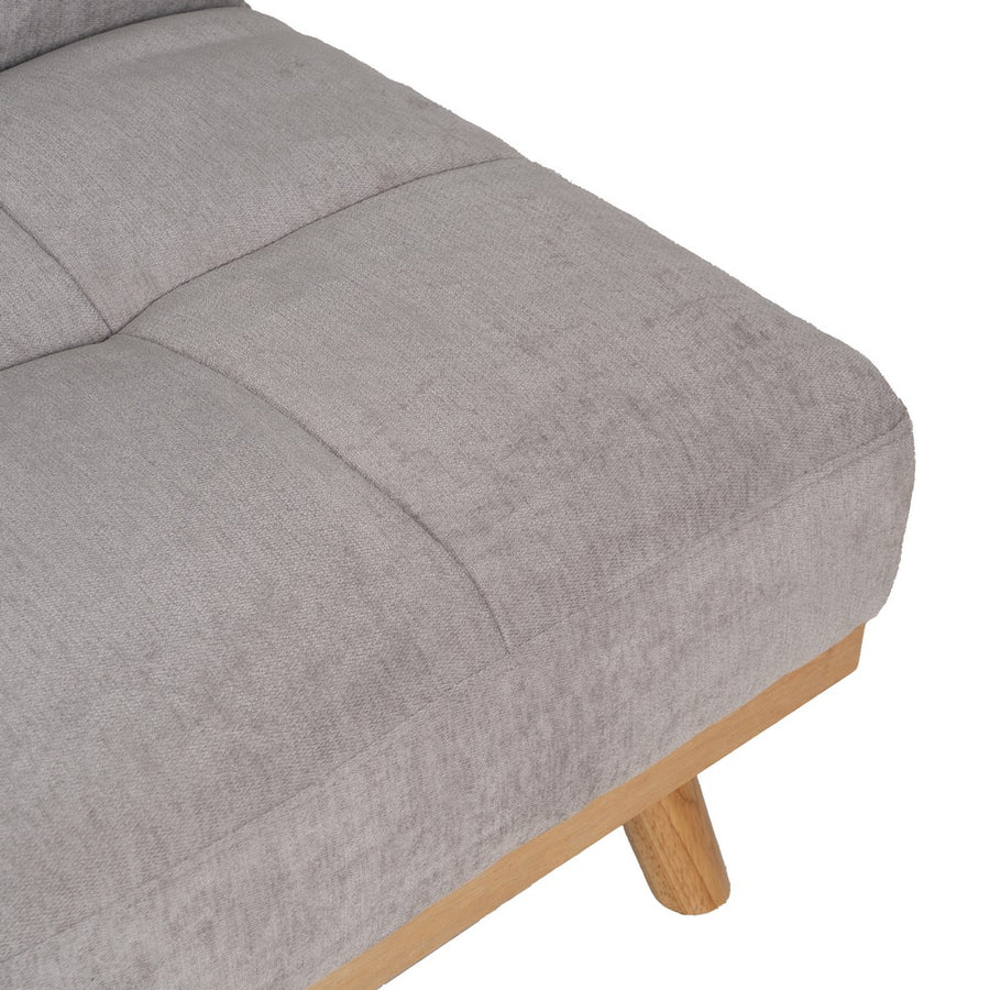 SOFÁ-CAMA GRIS METAL-MADERA SALÓN 178 X 94 X 86 CM
