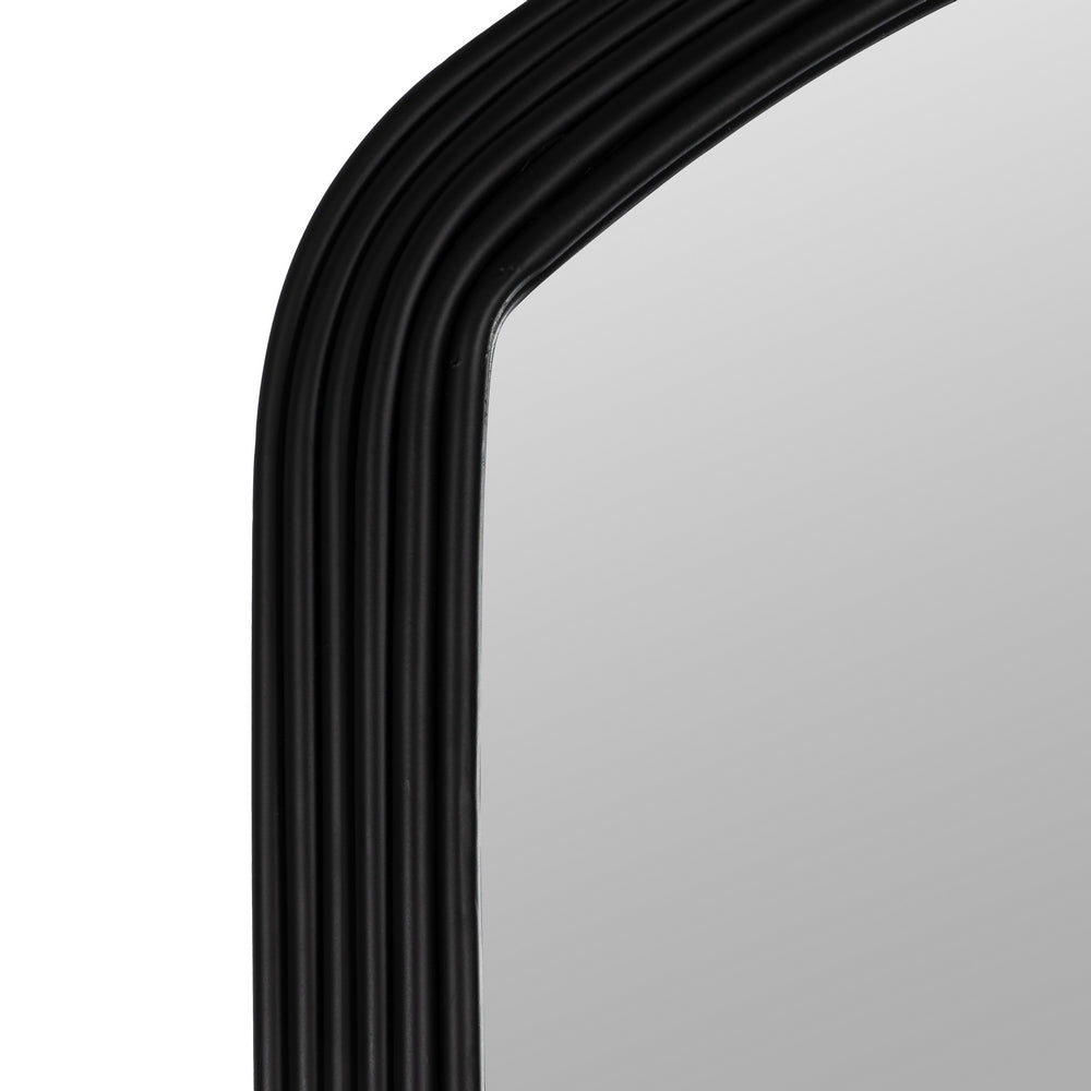 ESPEJO VESTIDOR NEGRO METAL-CRISTAL 81 X 4 X 182 CM