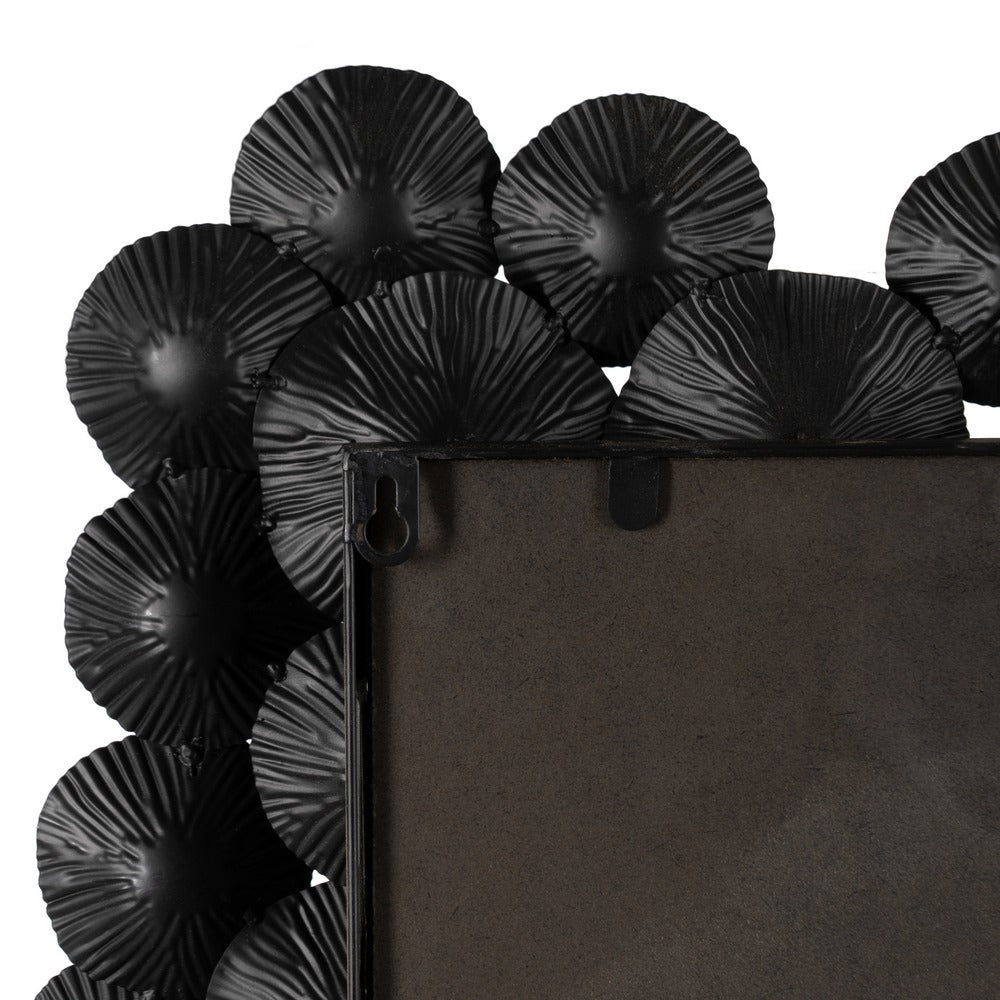 ESPEJO NEGRO METAL-CRISTAL DECORACIÓN 82 X 7 X 113 CM