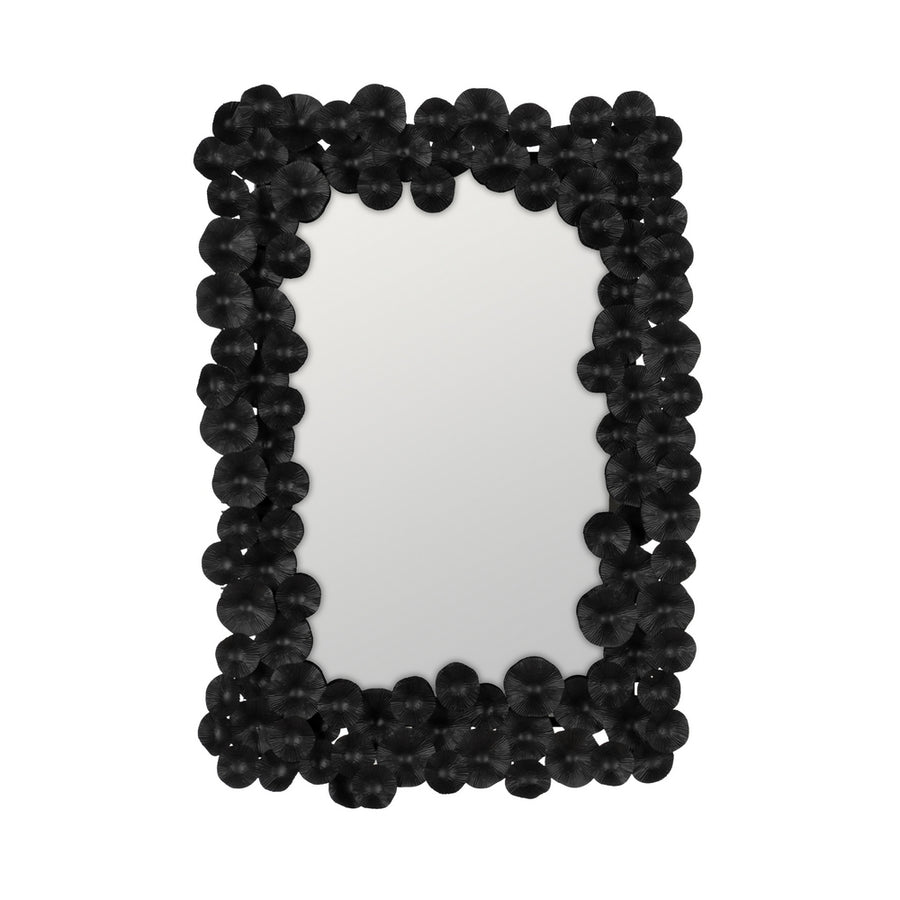 ESPEJO NEGRO METAL-CRISTAL DECORACIÓN 82 X 7 X 113 CM