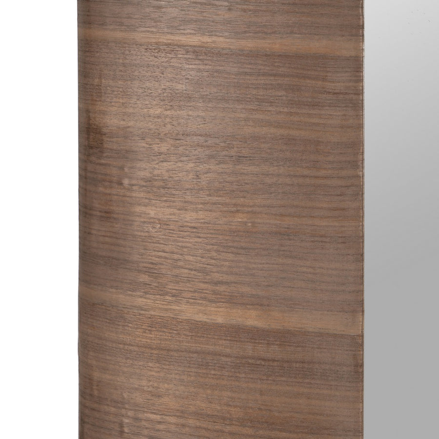 NATURAL WOOD / GLASS MIRROR 96 X 7.50 X 127 CM
