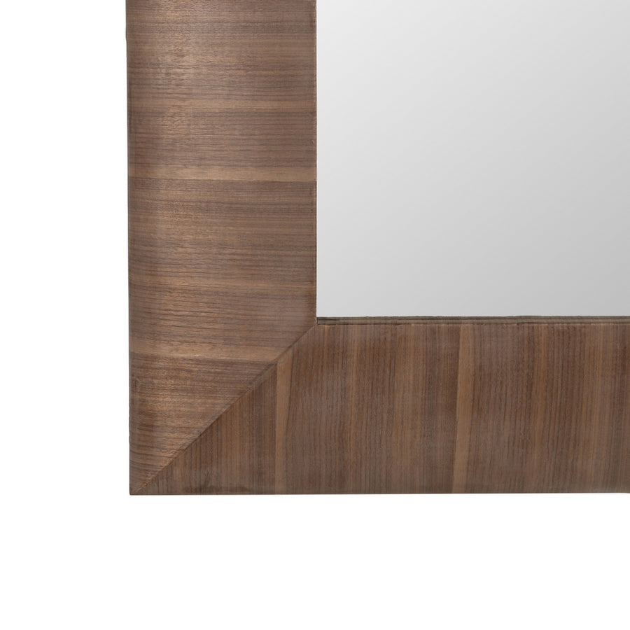 NATURAL WOOD / GLASS MIRROR 96 X 7.50 X 127 CM