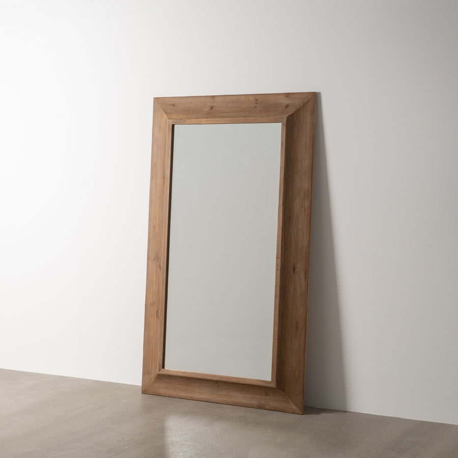 ESPEJO NATURAL MADERA / CRISTAL 110 X 7,50 X 185 CM