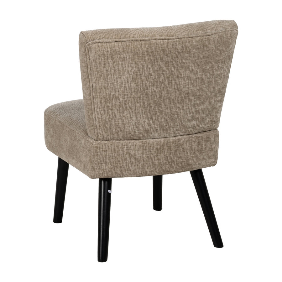 SILLÓN BEIGE TEJIDO-MADERA SALÓN 55 X 63 X 76 CM