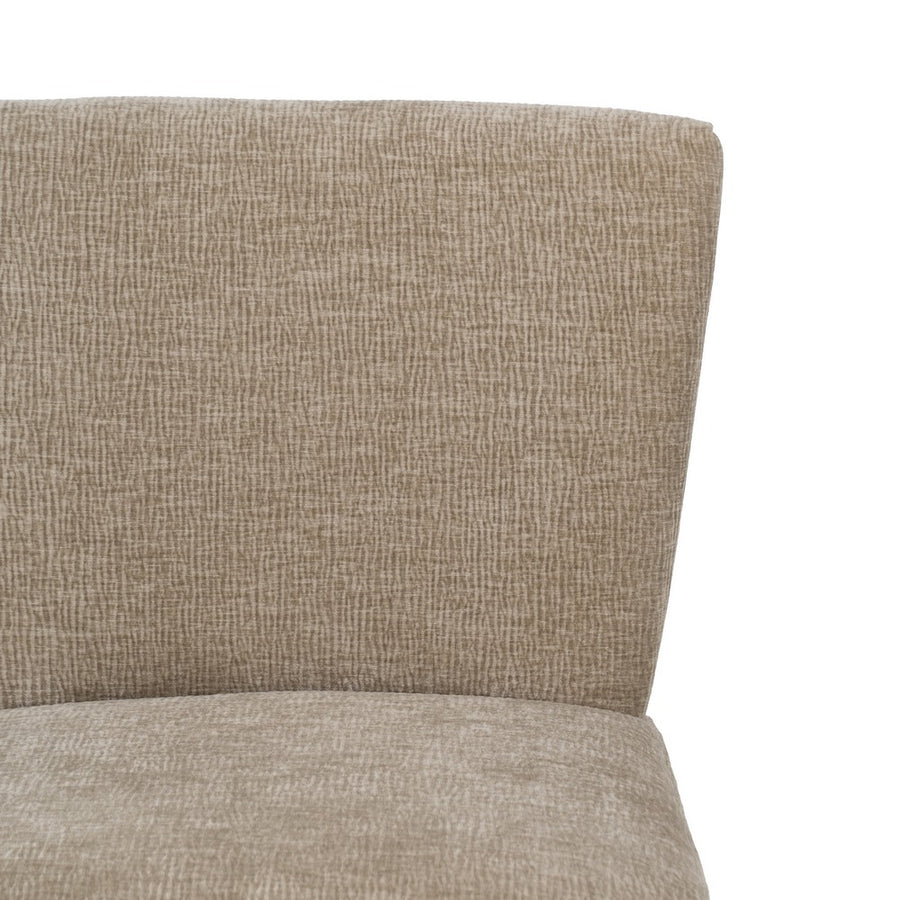 SILLÓN BEIGE TEJIDO-MADERA SALÓN 55 X 63 X 76 CM