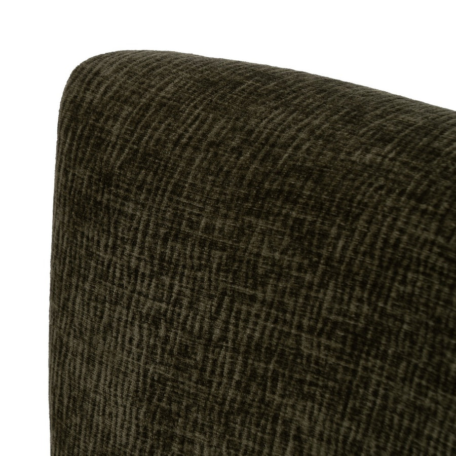 SILLÓN VERDE TEJIDO-MADERA SALÓN 55 X 63 X 76 CM