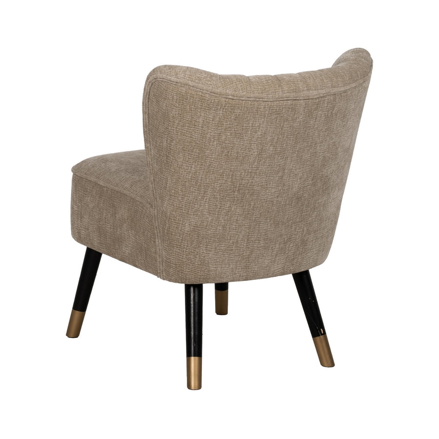 SILLÓN BEIGE TEJIDO-MADERA SALÓN 58 X 70 X 74 CM