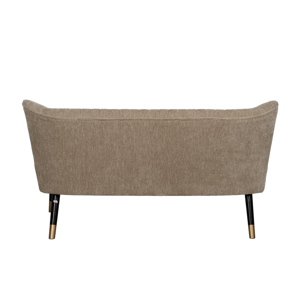 SOF� BEIGE TEJIDO-MADERA SAL�N 134 X 70 X 74 CM